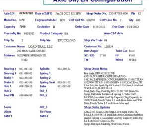 7K 865 ELEC ST W/EZ LUBE; HF=95, SC=77, UNDERLUNG, PER TAG  #621487083